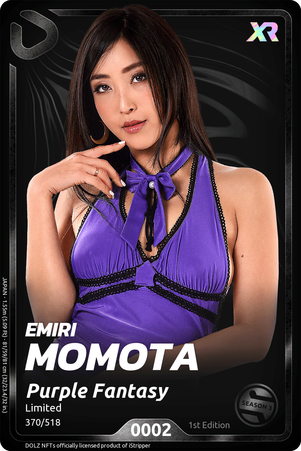 Emiri MOMOTA - Purple Fantasy - DOLZ Trading Cards | OpenSea