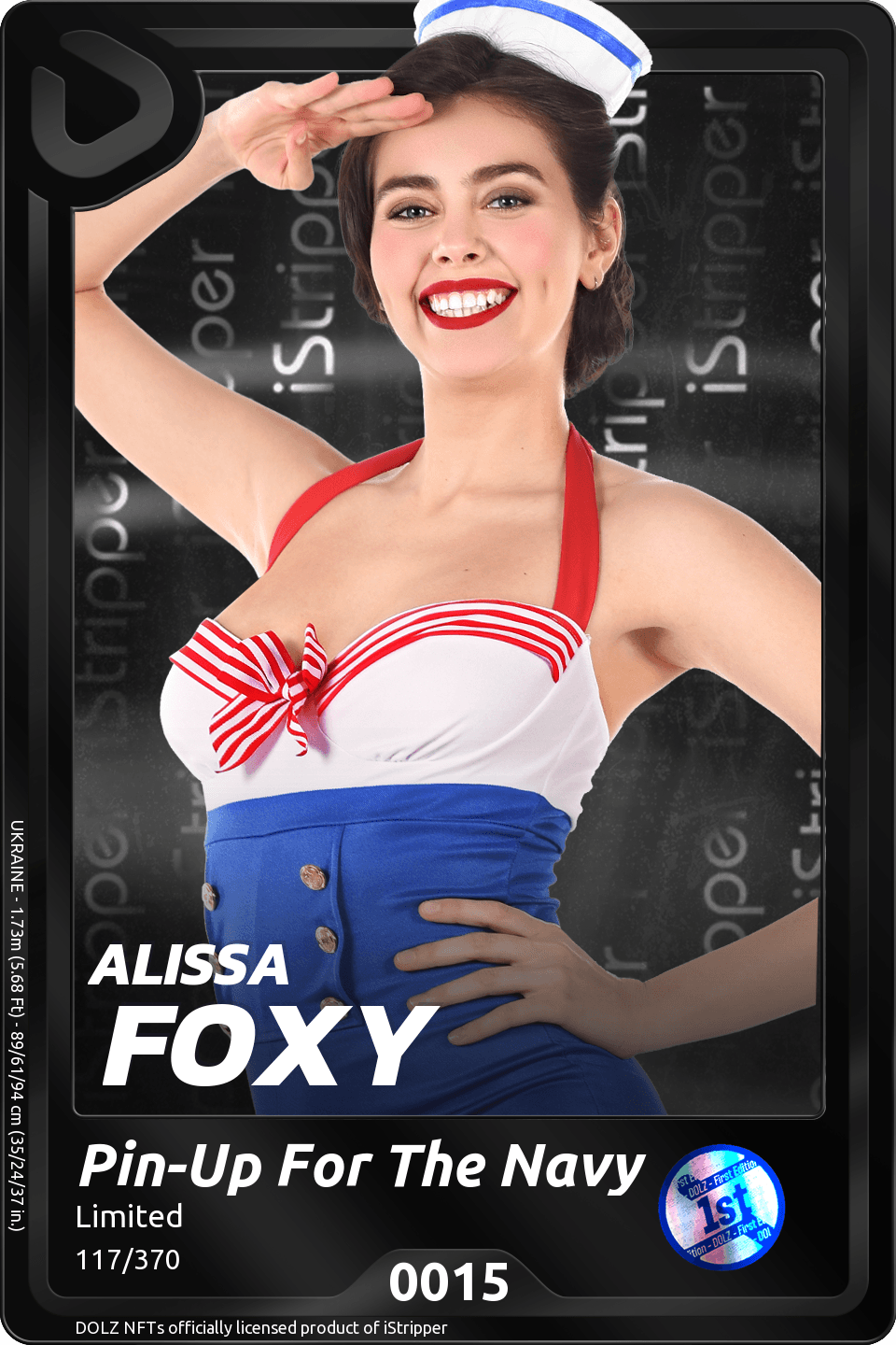 Alissa FOXY - Pin-Up For The ... - DOLZ x iStripper trading cards | Rarible